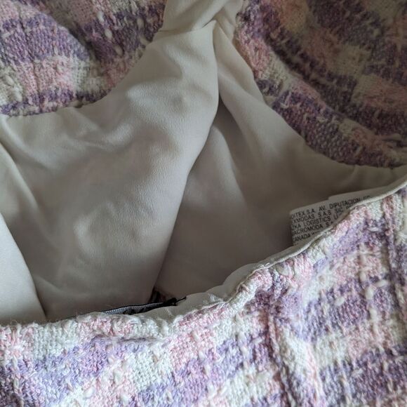 NWT Zara Pink Tweed Bra Top - Picture 7 of 7